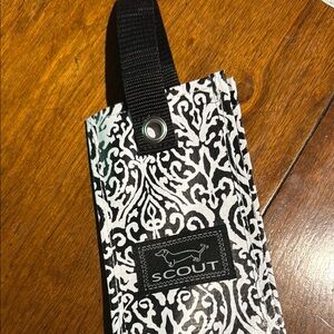 Scout Black and White Patterned Wine Gift Bag